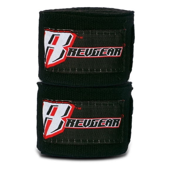 Revgear 2" x 180" Elastic Handwraps - Black