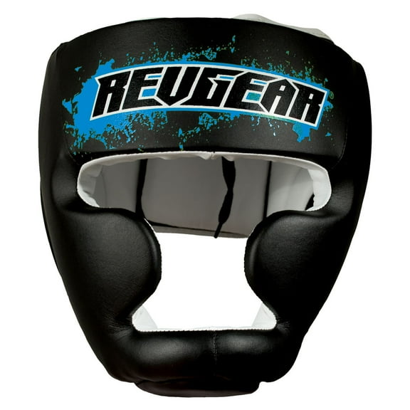 Revgear Combat Series Youth Kids Headgear - Black/Blue - Medium