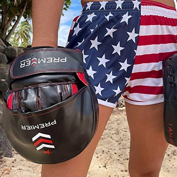 Revgear Premier Boxing MMA Punching Mitts | Ideal to Start Building Your Martial Arts Skills for Men and Women | Anatomically Curved | Disperses Impact and Increases Protection