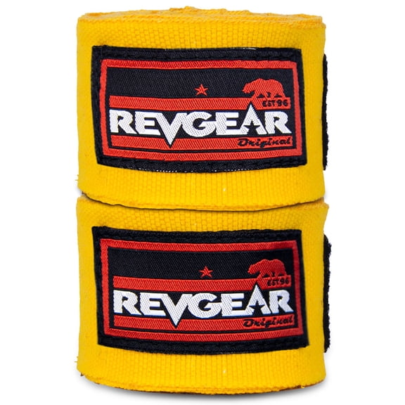 Revgear Pro Series Elastic Hand Wraps | with Full Width Anti-Lift Enclosure | 2"x 120"