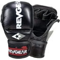 thumbnail image 1 of Revgear Pro Series MS1 MMA Boxing Gloves, Premium Leather for Muay Thai, Sparring, MMA Enthusiasts, Medium, Black, Ideal for Training, Great Crossover, 1 of 7