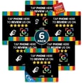 thumbnail image 1 of Review Plate NFC Tap Acrylic Display - Effortless Feedback Collection, Quick Activation, Small Business, Compatible with Google - Seamless Connectivity for Business or Personal Use - Black, Pack of 6, 1 of 3