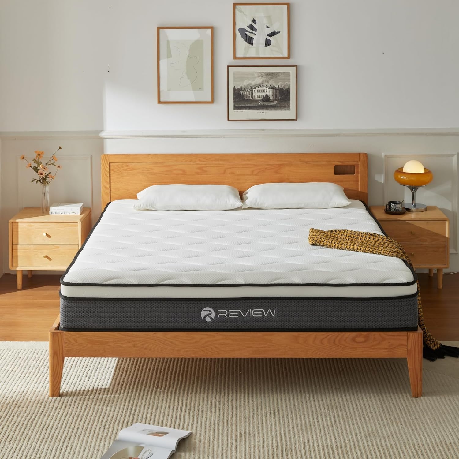 Review Queen Mattress, 10 Inch Queen Size Mattress in a Box,Memory Foam