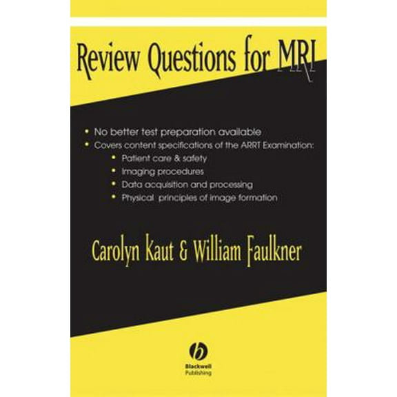 Pre-Owned Review Questions for MRI (Paperback) 0632039051 9780632039050