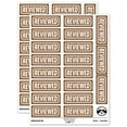 thumbnail image 1 of Reviewed Double Border Sticker Set - Brown - Matte Finish - 2.00" Large, 1 of 7
