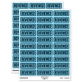 thumbnail image 1 of Reviewed Double Border Sticker Set - Light Blue - Gloss Finish - 1.75" Medium, 1 of 7