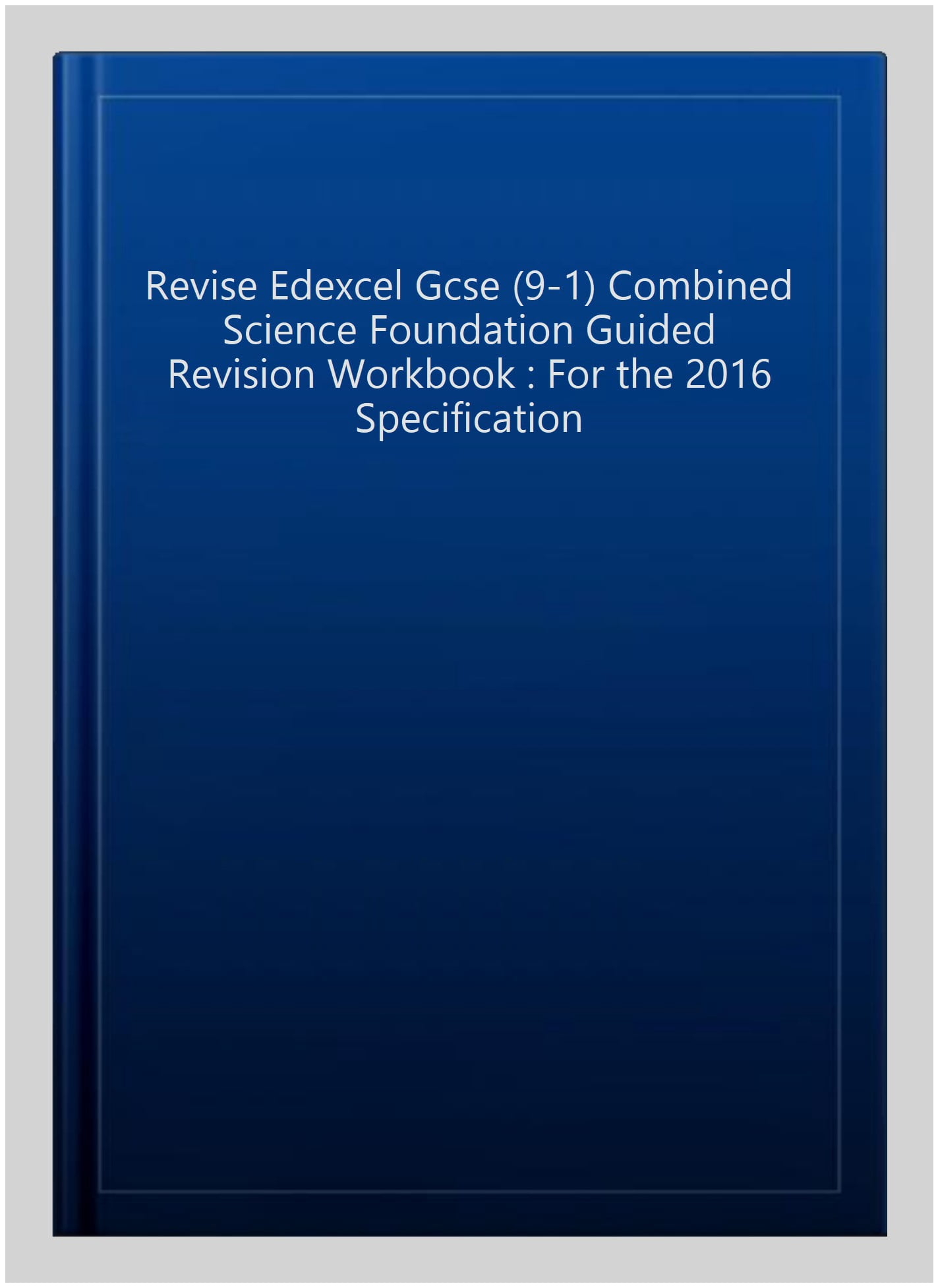 Revise Edexcel Gcse (9-1) Combined Science Foundation Guided - Walmart.com