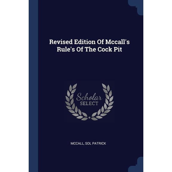 Revised Edition Of Mccall's Rule's Of The Cock Pit (Paperback)