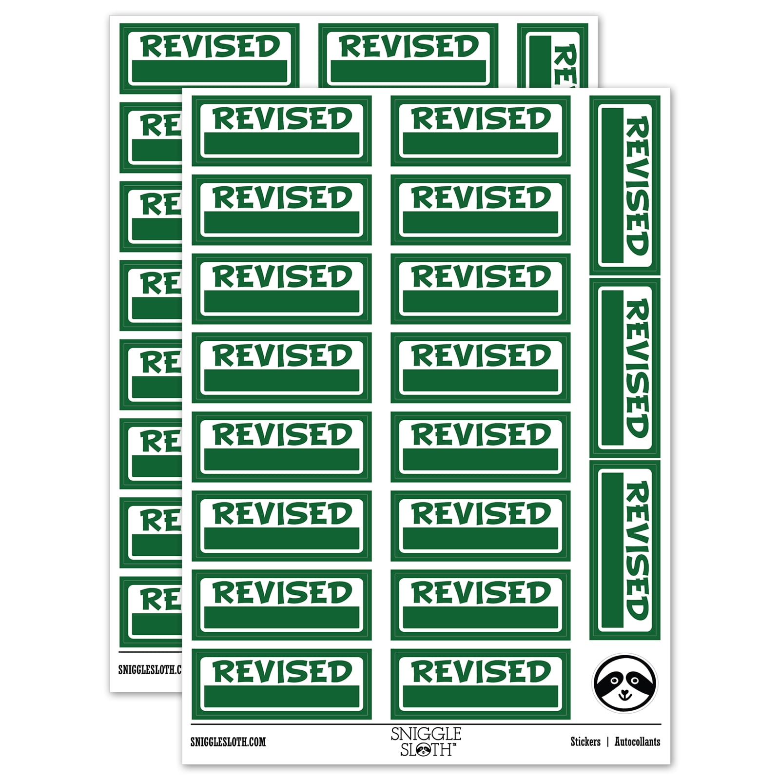 Mark Sticker Green Rework Revised with Blank Sticker Set - Dark Green - Matte Finish - 2.00 ...