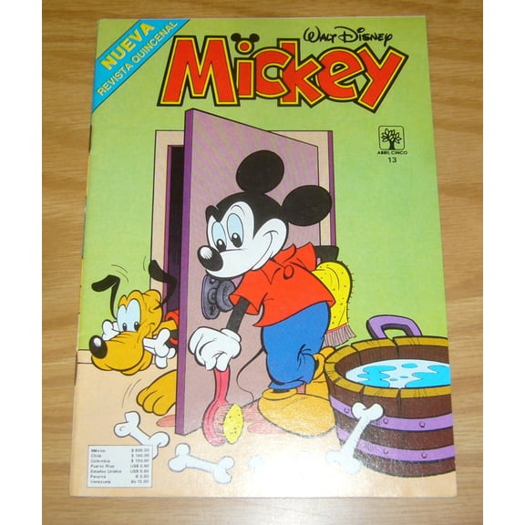 Revista Mickey #13 VF ; Abril Cinco Comic Book