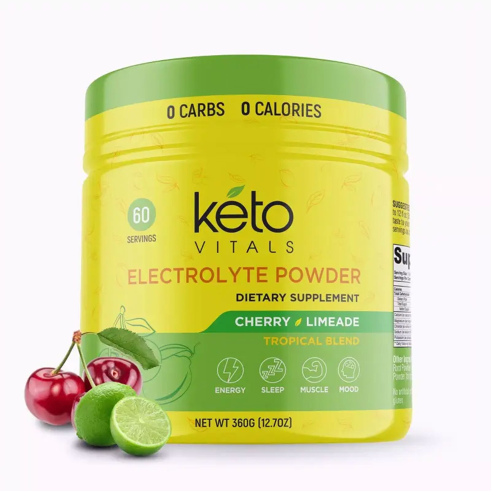 Revita Keto Vitals Electrolyte Powder Cherry Limeade Energy Drink
