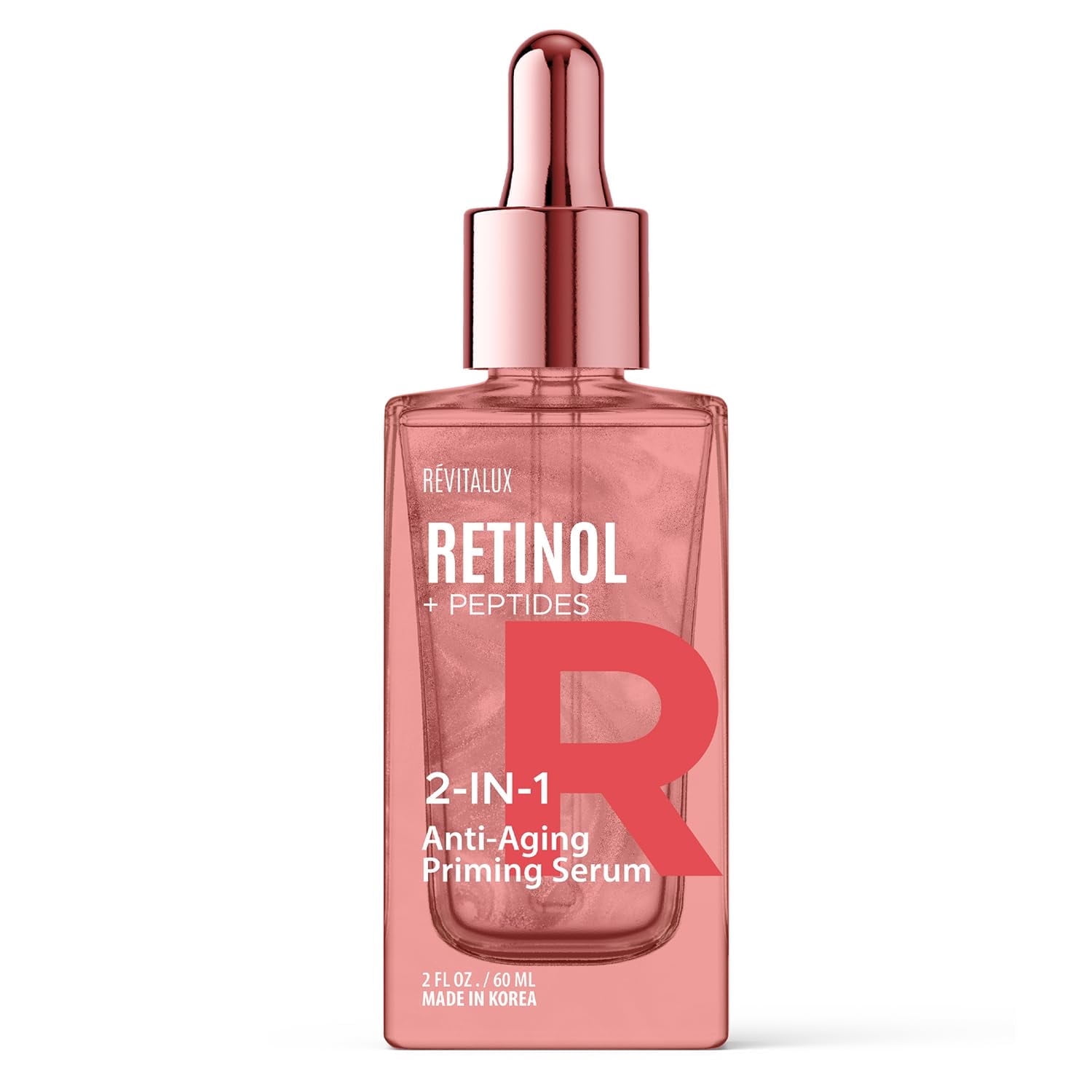 RevitaLux Retinol & Peptides 2-in-1 Serum - Anti-Aging, Smooths