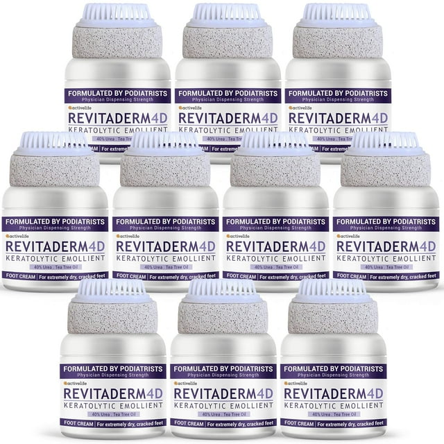 Revitaderm 4D Urea Cream, Deeply Moisturizes for Dry, Cracked Feet