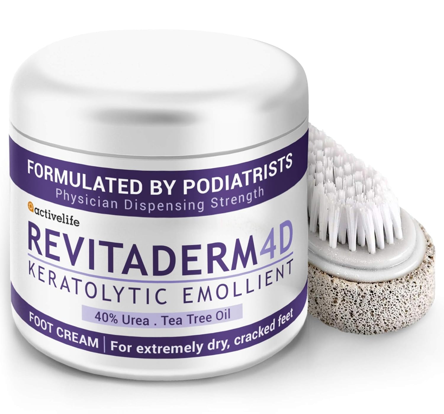 Revitaderm 4D Urea Cream, 4 oz. (Pack of 1) Deeply Moisturizes, Ultra