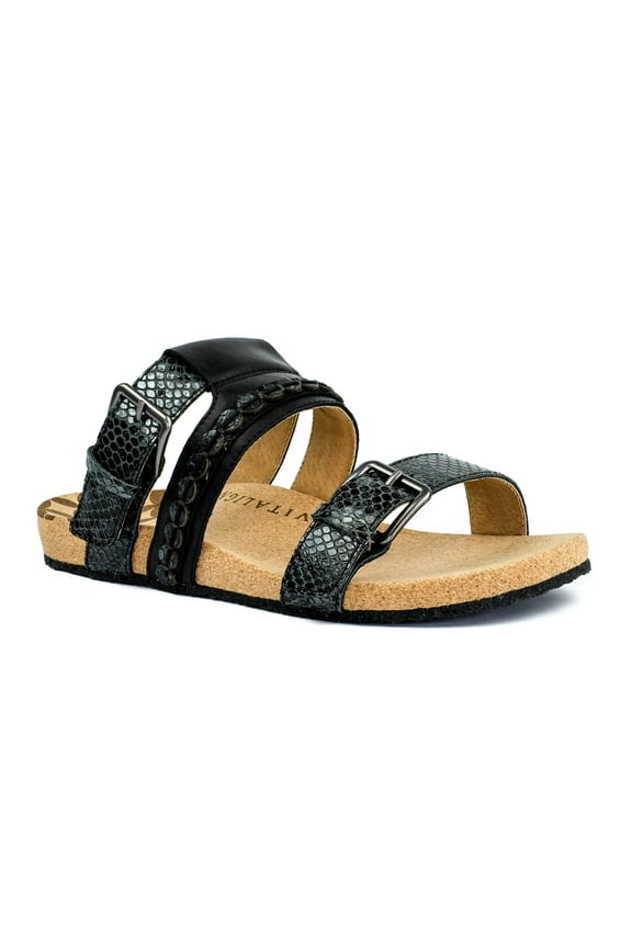 Sofia - Women's Supportive Slides - Black
