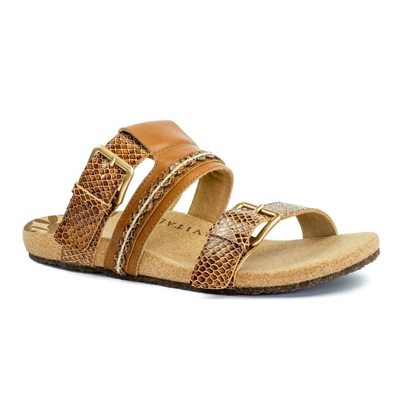 Revitalign Sofia - Women's Supportive Slides - Whisky