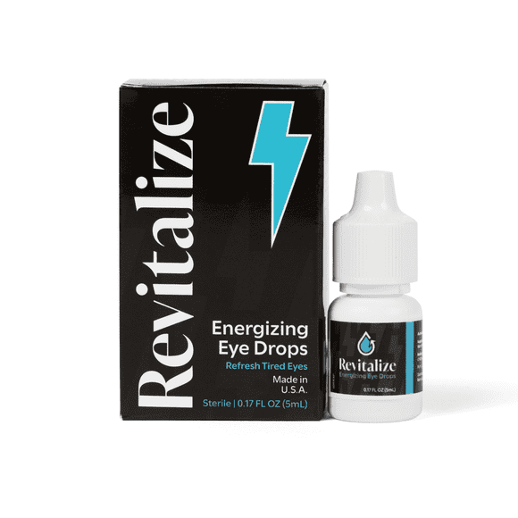Revitalize Energizing Eye Drops with Caffeine & Taurine – Moisturizing Eye Comfort – 5 Pack (5 mL Each)