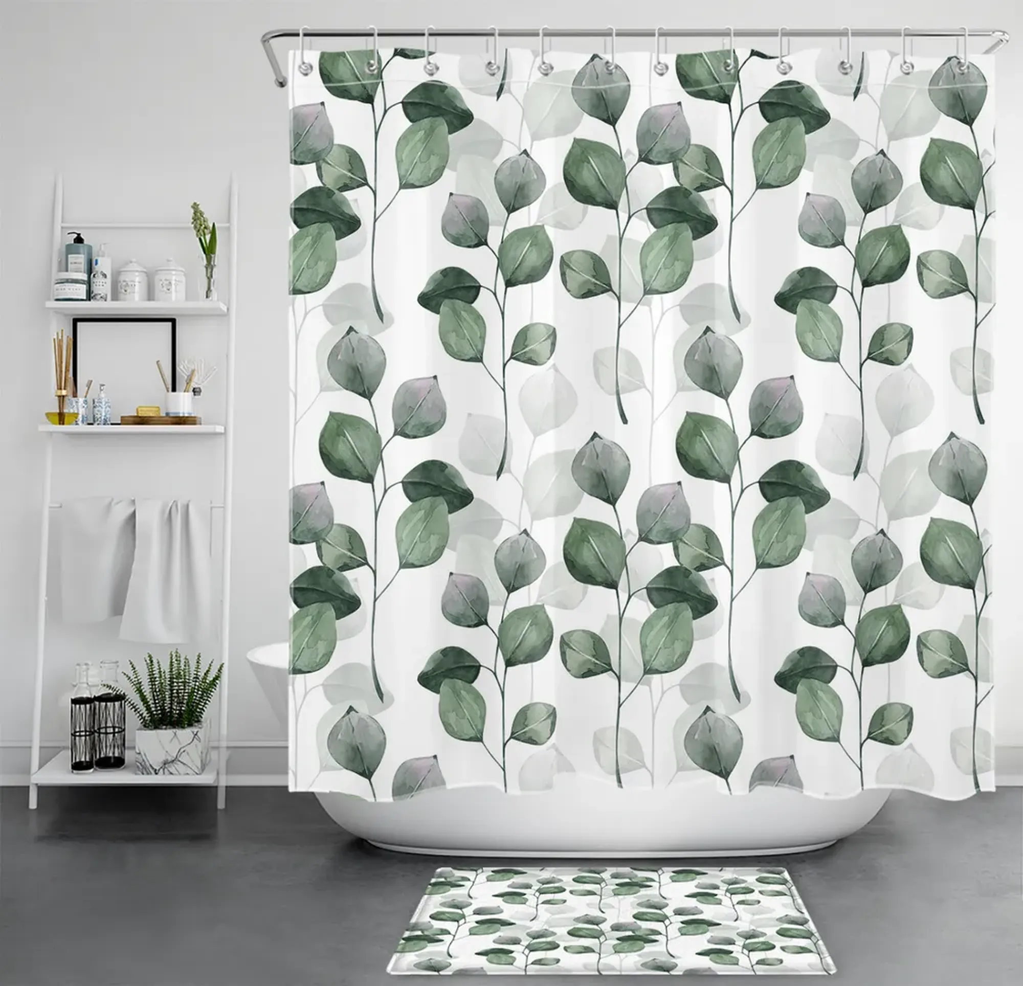 Revitalize Your Bath Space with a Botanical Eucalyptus Shower Curtain