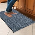thumbnail image 1 of Revitalize Your Kitchen with Comfort and Style! Woven Cotton Anti-Fatigue Mat - 18x30 Inches 18''x30'' - Black, 1 of 5