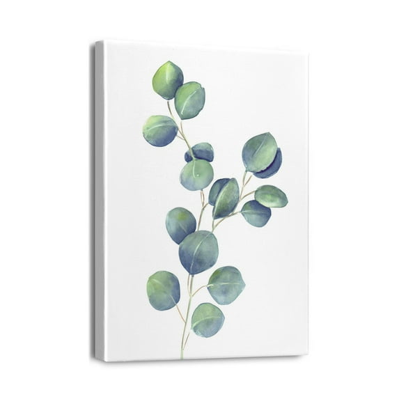 Revitalize Your Space12x16 Framed Wall Art - Botanical Boho Decor, Sage Green Eucalyptus Canvas