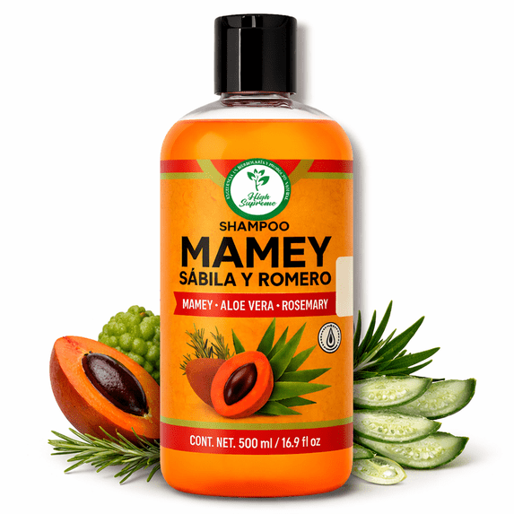 Revitalizing Mamey, Aloe Vera & Rosemary(Sábila y Romero) Shampoo – 16.9 fl oz (500 ml) – Herbal Daily Cleanser for Hydration & Shine – Nourishing Formula for Stronger-Looking Hair, Viral.