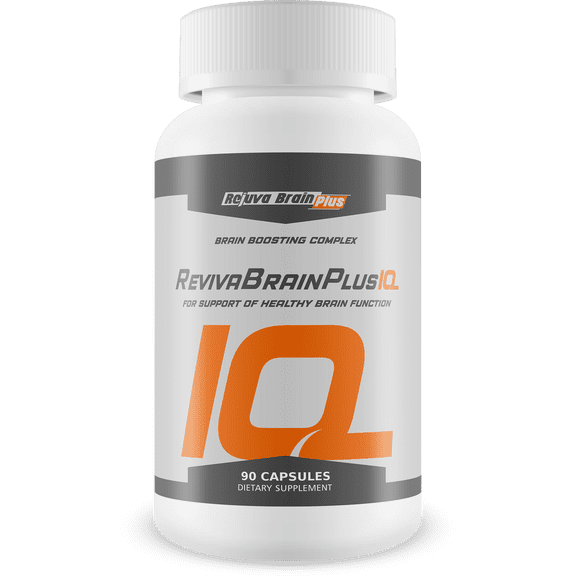 Reviva Brain Plus IQ - Support Healthy Brain Function - Brain Boosting Complex Ultra Blend Formulated with Memory Support Nootropic Ingredients - Clarity - Focus - Performance