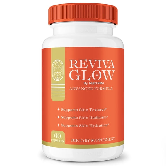 Reviva Glow Capsules, RevivaGlow To Support Naturally Healthy and Glowing Skin, Extra Strong Supplement to Support Hydration, Revive Glow Reviews (60 Capsules)