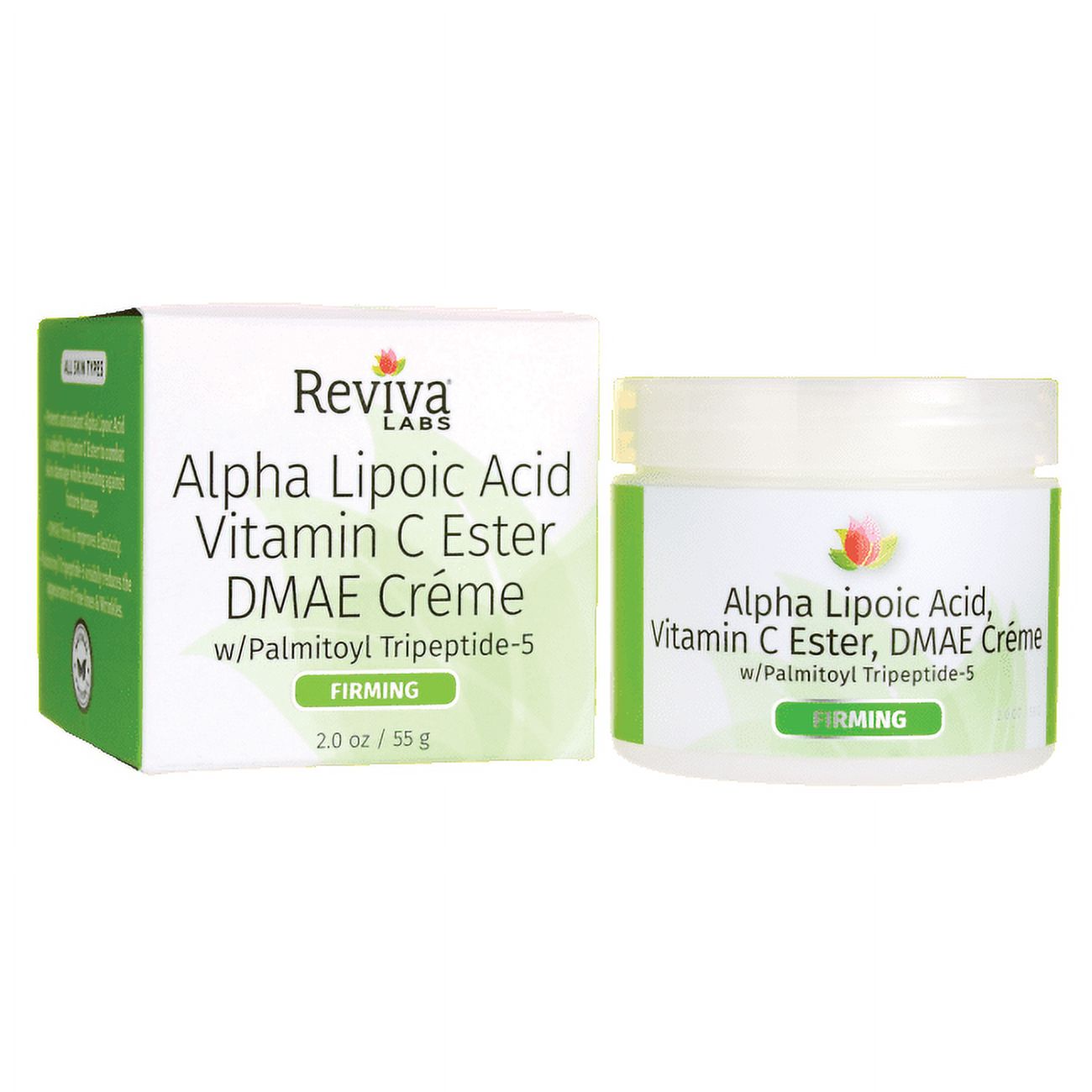 Reviva Labs Alpha Lipoic Acid Vitamin C Ester And Dmae Cream 2 Oz