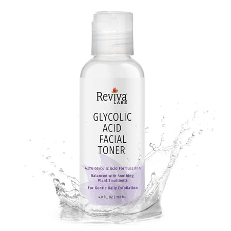 Reviva Labs Glycolic Acid Toner 4.2% – Gentle, Exfoliating & Hydrating Toner for Face – 4 fl oz