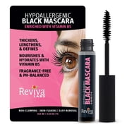 Reviva Labs Black Hypoallergenic Mascara for Sensitive Eyes and Older Women 50 and 60 Plus - .25 oz