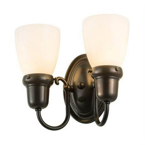 Meyda Tiffany 188456 Revival 2 Light 9" Tall Wall Sconce - Brown
