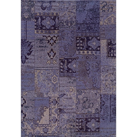 Oriental Weavers Revival 9'10" x 12'10" Machine Woven Rug in Purple