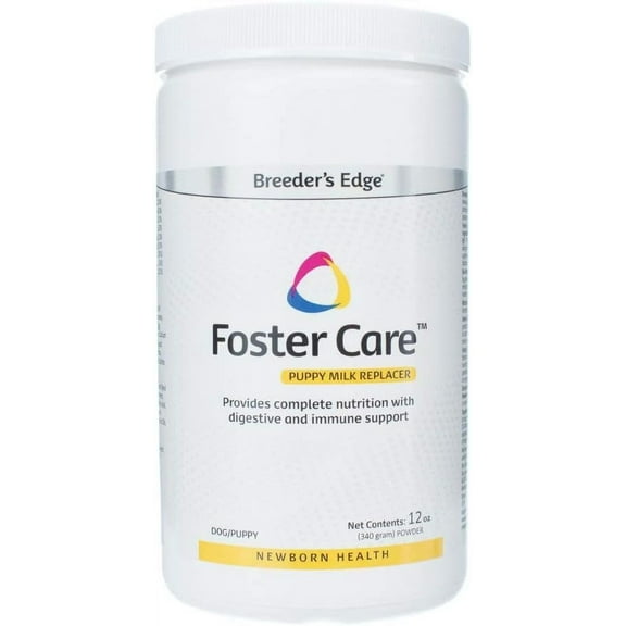 Breeder's Edge Foster Care Canine- Powdered Milk Replacer- for Puppies & Dogs- 12oz