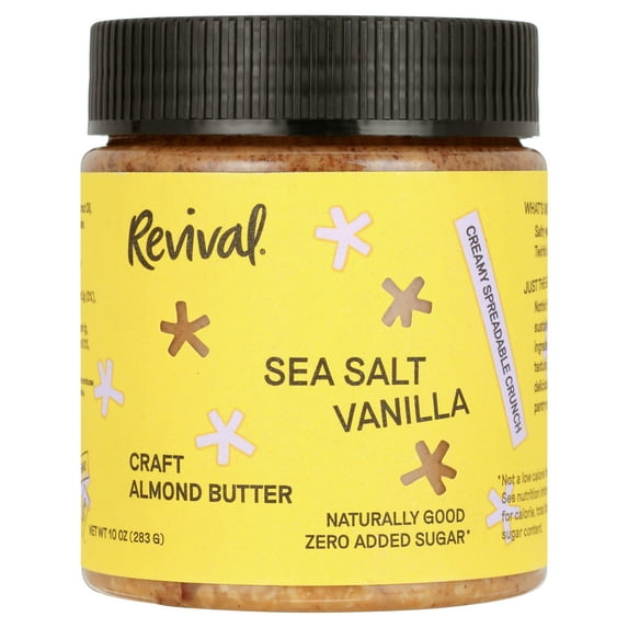 Revival Classic Almond Butter, Sea Salt & Vanilla, 9 oz Jar
