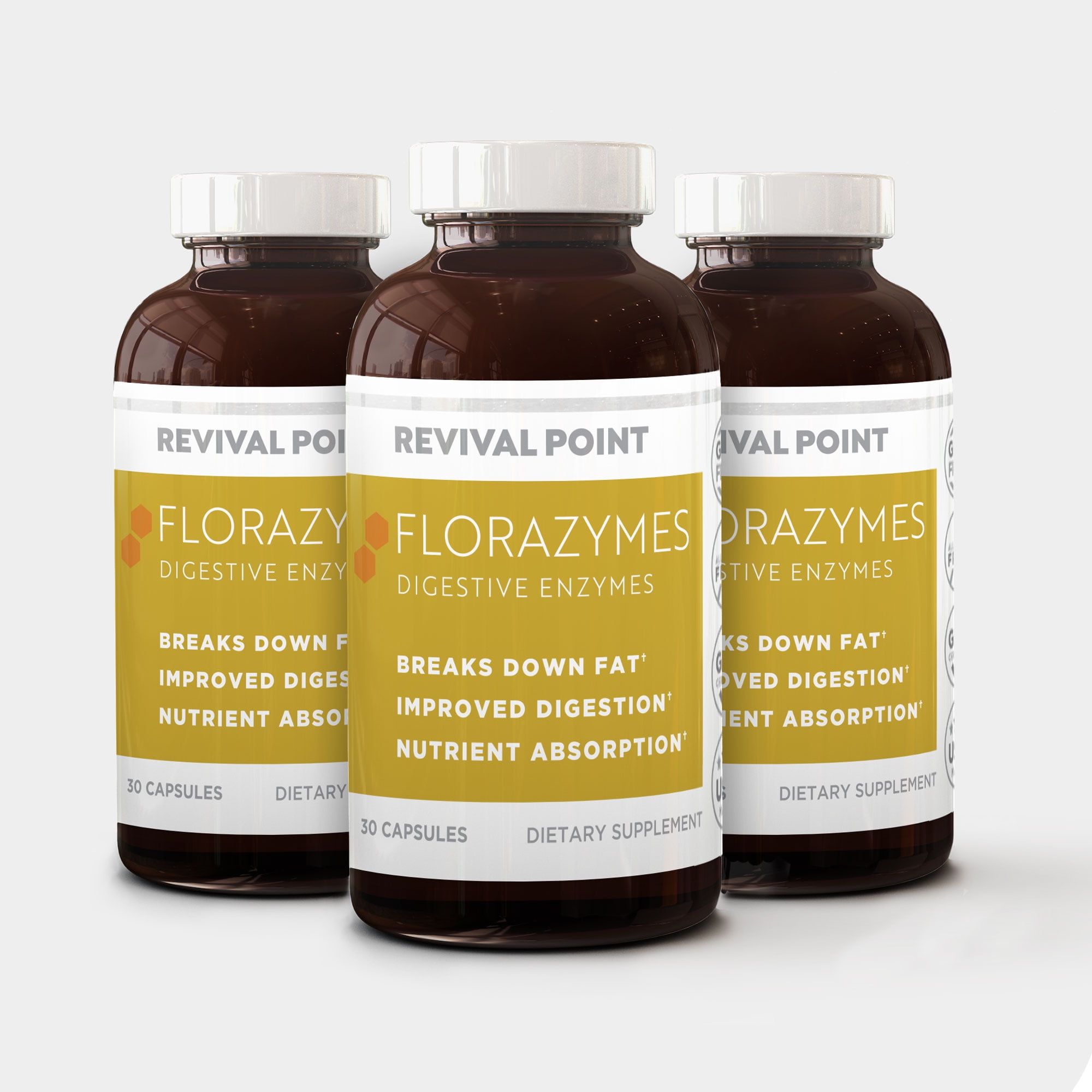 Revival Point Florazymes Premium Digestive Enzymes for Digestion for