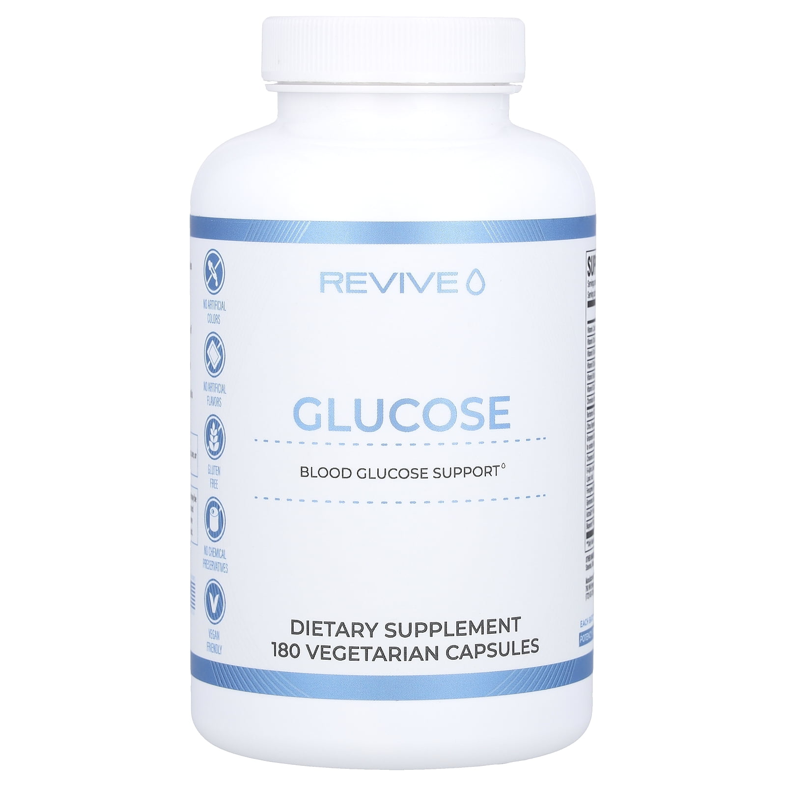 Revive Glucose, 180 Vegetarian Capsules