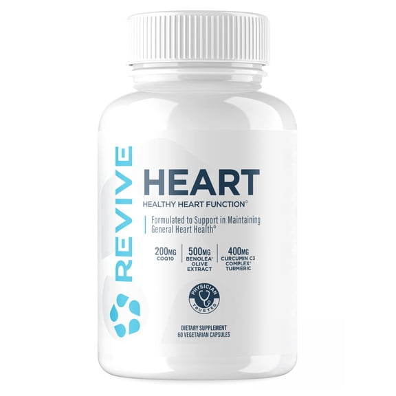 Revive MD Heart Support Dietary Supplement Capsules, 60 Capsules