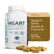Revive MD Heart Support Supplement with CoQ10, Cardiovascular & Cellular Energy Capsules, 60 Count