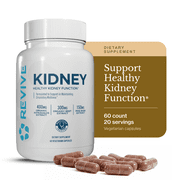Revive MD Kidney Support Supplement with Astragalus & Grape Seed Extract, Urinary Tract & Antioxidant Capsules, 60 Count