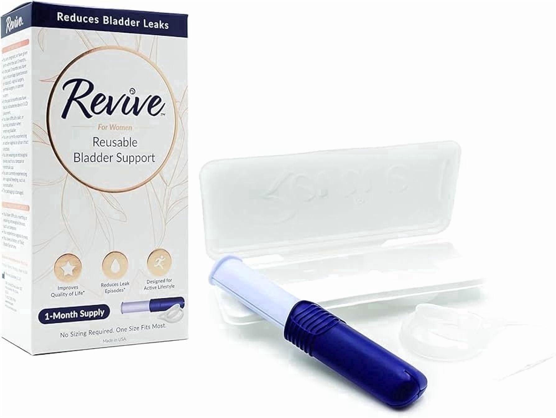 Revive Reusable Bladder Support For Women – Leak Protection For Light Bladder Leaks, Clinically Proven, Comfortable & Discreet, 1 Pack (31 Day Supply)