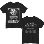 ReviveRise Alanis Morissette The Triple Moon Tour 2024 Short Sleeve Tee Unisex Casual T-shirt, Sizes S-3XL