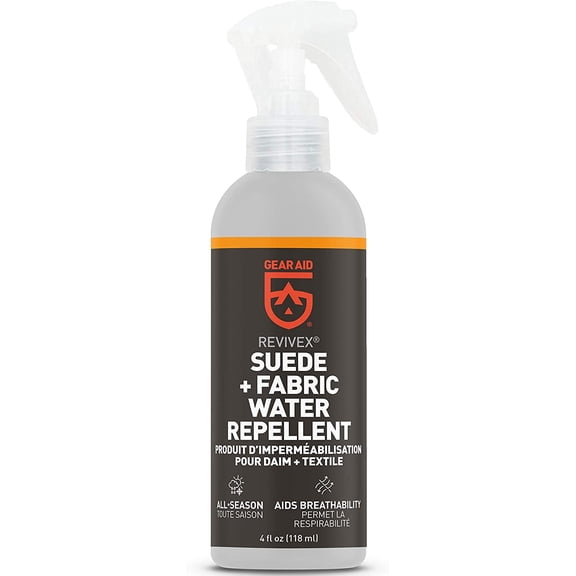 Revivex Nubuck Suede Protector and Fabric Water Repellent for Waterproof Breathable Shoes and Boots, 4 fl oz