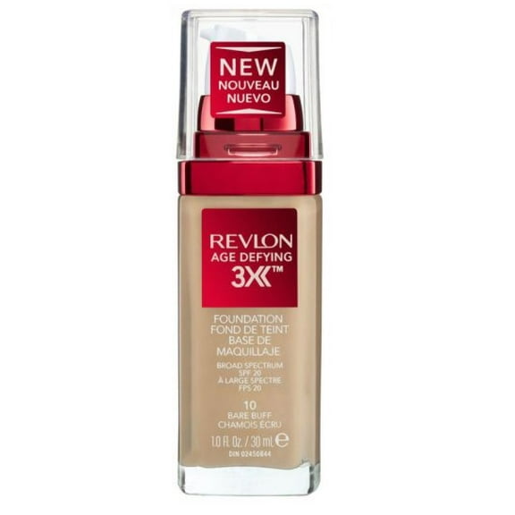 Revlon Age Defying 3X Foundation, 10 Bare Buff