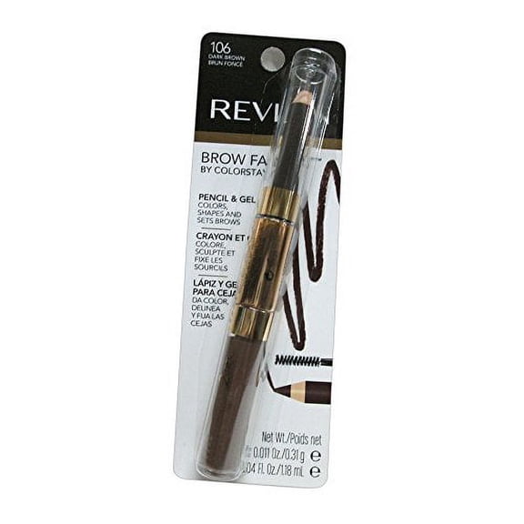 Revlon Brow Fantasy Defining Pencil - Dark Brown (Pack of 2)