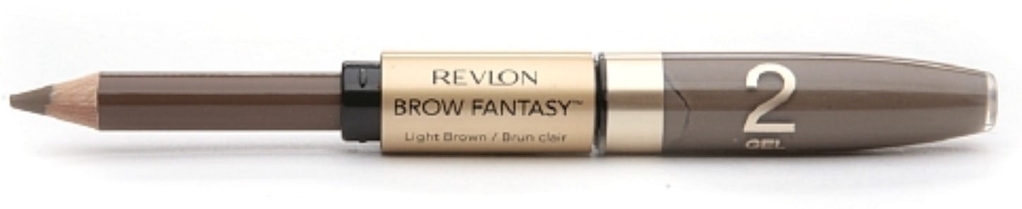 Revlon Brow Fantasy Pencil & Gel, Light Brown [108], 0.04 oz (Pack of 2)
