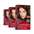 thumbnail image 1 of Revlon ColorSilk Beautiful Color Permanent Hair Color 3 Pack, Brown Black, 3 Pack, 1 of 13
