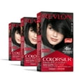 thumbnail image 1 of Revlon ColorSilk Beautiful Color Permanent Hair Color 3 Pack, Soft Black, 3 Pack, 1 of 11