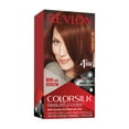 thumbnail image 1 of Revlon Colorsilk Beautiful Color Permanent Hair Dye, Dark Brown, At-Home Full Coverage Application Kit, 31 Dark Auburn, 1 count, 1 of 12