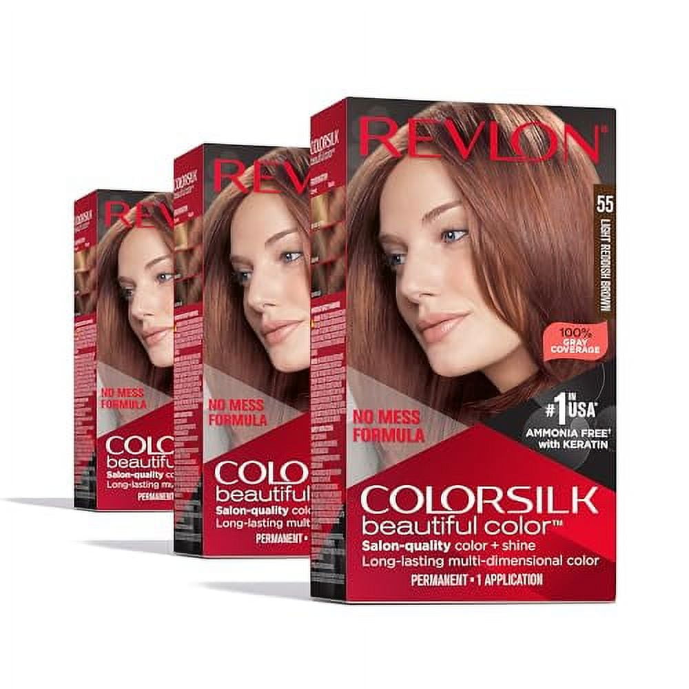 Revlon ColorSilk Beautiful Color Permanent Hair Color, Long-Lasting ...