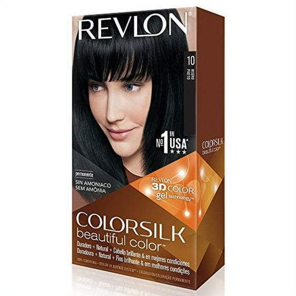 Revlon ColorSilk Beautiful Permanent Hair Color (10) Black